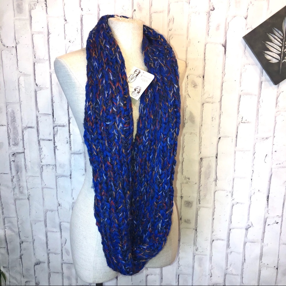 NEW Super soft royal blue infinity scarf